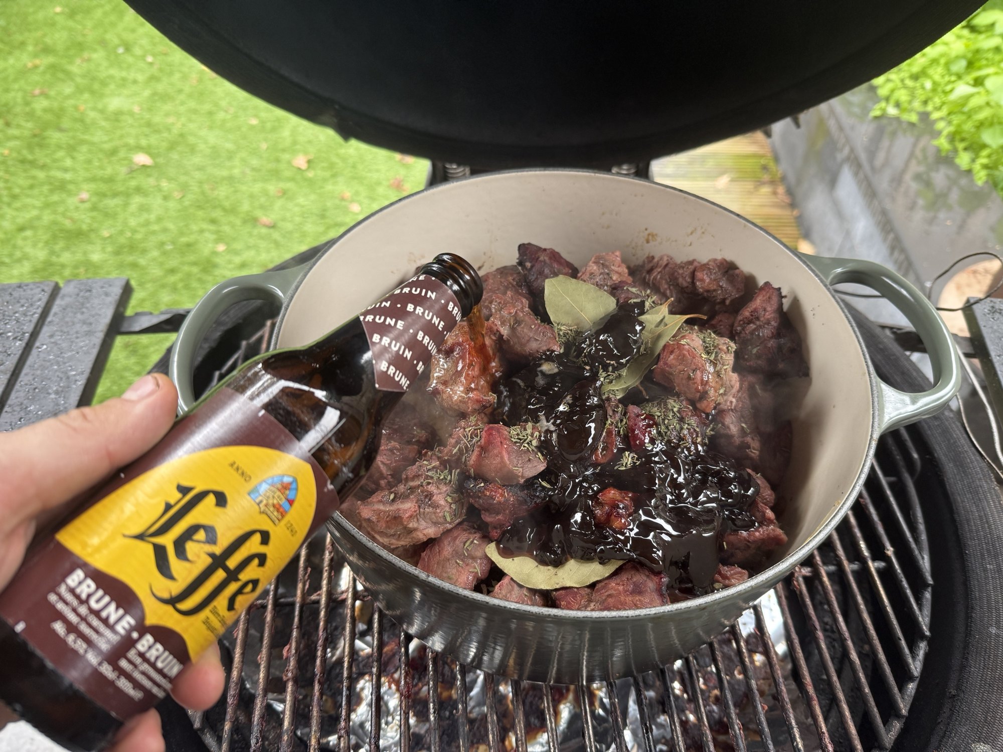 Leffe en appelstroop erbij
