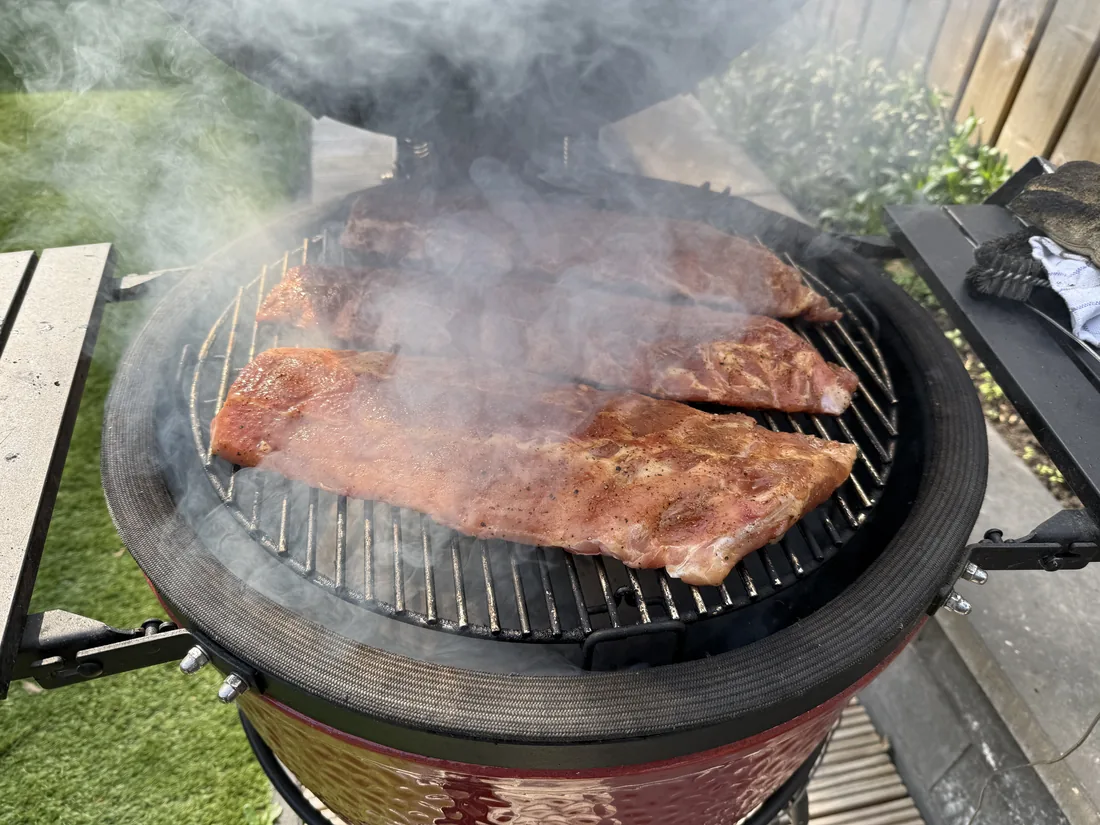 Ribs op de kamado